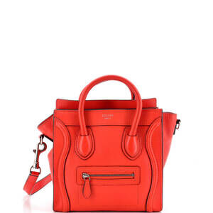 Celine Nano Luggage Bag Grainy Leather